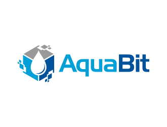 AquaBit logo design by lexipej