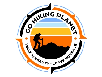 Go Hiking Planet logo design by jaize