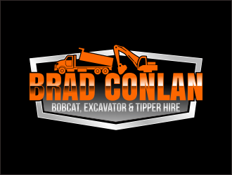 Brad Conlan Bobcat, Excavator & Tipper Hire logo design by bosbejo