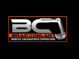 Brad Conlan Bobcat, Excavator & Tipper Hire logo design by megalogos