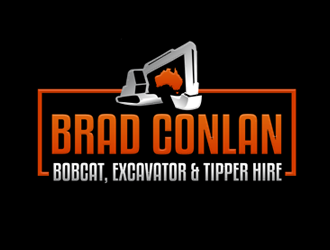 Brad Conlan Bobcat, Excavator & Tipper Hire logo design by megalogos