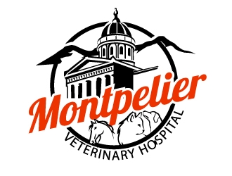 Montpelier Veterinary Hospital logo design by Kanenas
