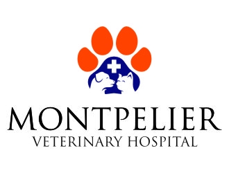 Montpelier Veterinary Hospital logo design by jetzu
