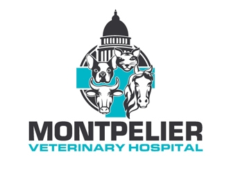 Montpelier Veterinary Hospital logo design by shere
