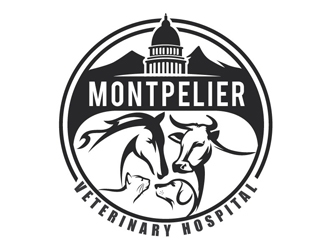 Montpelier Veterinary Hospital logo design by shere