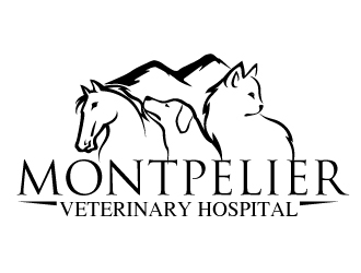Montpelier Veterinary Hospital logo design by Kanenas