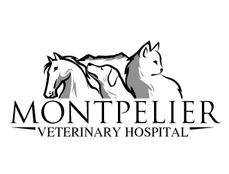 Montpelier Veterinary Hospital logo design by Kanenas
