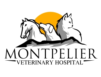 Montpelier Veterinary Hospital logo design by Kanenas
