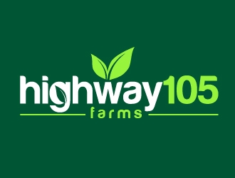 highway105 farms logo design by shravya