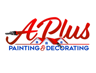 A Plus Painting & Decorating logo design by megalogos