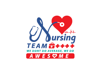 Nursing Team: We Dont Do Average, We Do Awesome logo design by Cyds