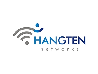 Hangten Networks logo design by gitzart