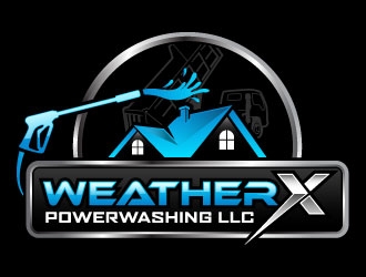 WeatherX Powerwashing LLC logo design by daywalker