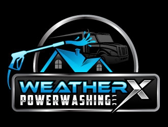 WeatherX Powerwashing LLC logo design by daywalker