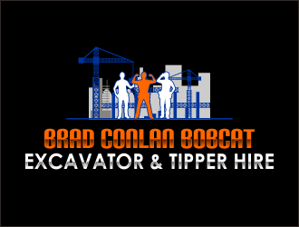 Brad Conlan Bobcat, Excavator & Tipper Hire logo design by ROSHTEIN
