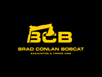 Brad Conlan Bobcat, Excavator & Tipper Hire logo design by Greenlight