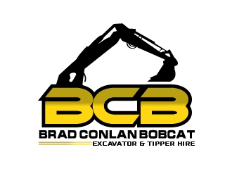 Brad Conlan Bobcat, Excavator & Tipper Hire logo design by art-design