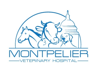Montpelier Veterinary Hospital logo design by Suvendu
