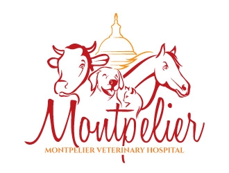 Montpelier Veterinary Hospital logo design by Suvendu