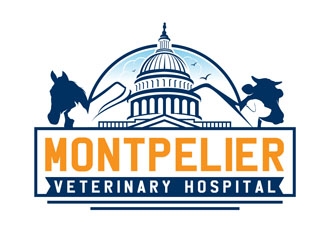 Montpelier Veterinary Hospital logo design by DreamLogoDesign