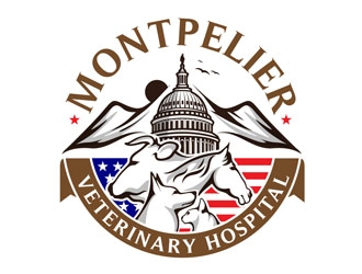 Montpelier Veterinary Hospital logo design by DreamLogoDesign