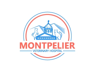 Montpelier Veterinary Hospital logo design by BaneVujkov