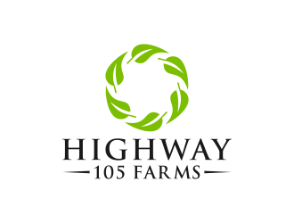 highway105 farms logo design by BlessedArt
