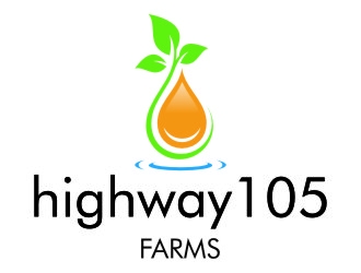 highway105 farms logo design by jetzu