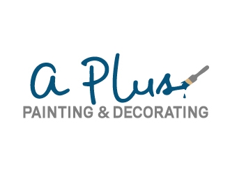 A Plus Painting & Decorating logo design by Phillipwhited