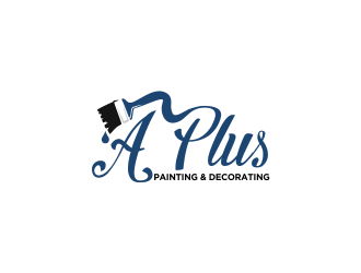 A Plus Painting & Decorating logo design by Greenlight