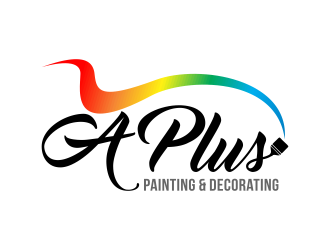 A Plus Painting & Decorating logo design by rykos