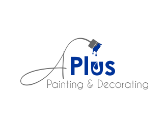 A Plus Painting & Decorating logo design by ROSHTEIN