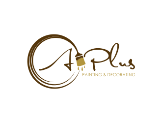 A Plus Painting & Decorating logo design by tukangngaret