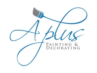 A Plus Painting & Decorating logo design by daywalker