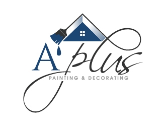 A Plus Painting & Decorating logo design by Aelius