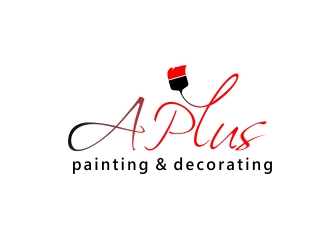 A Plus Painting & Decorating logo design by designerboat
