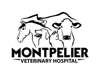 Montpelier Veterinary Hospital logo design by Kanenas