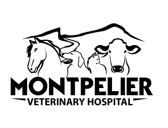 Montpelier Veterinary Hospital logo design by Kanenas