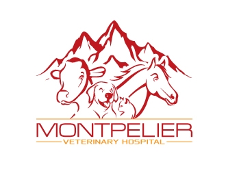 Montpelier Veterinary Hospital logo design by Suvendu