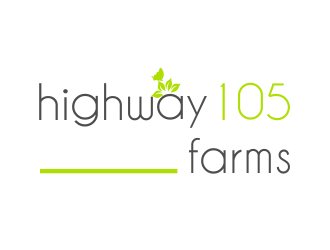 highway105 farms logo design by ROSHTEIN