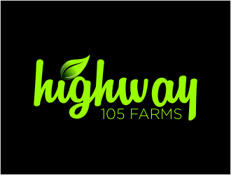 highway105 farms logo design by bunda_shaquilla