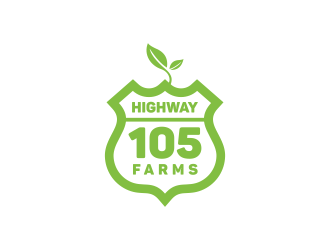 highway105 farms logo design by shikuru