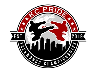 KC PRIDE Taekwondo Championships logo design by DreamLogoDesign