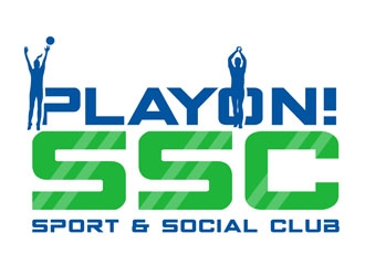Play ON! SSC (Sport & Social Club) logo design by CreativeMania