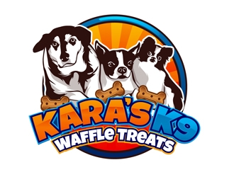 Karas K9 Waffle Treats logo design by DreamLogoDesign