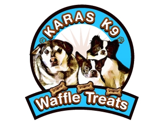 Karas K9 Waffle Treats logo design by ZQDesigns