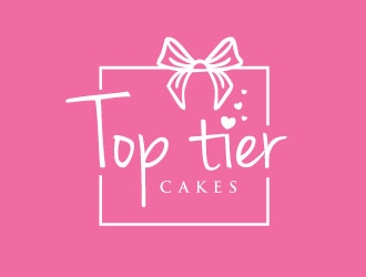 Top Tier Cakes logo design by REDCROW