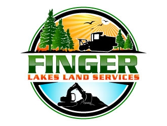 Finger Lakes Land Services logo design by uttam