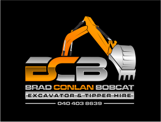 Brad Conlan Bobcat, Excavator & Tipper Hire logo design by evdesign