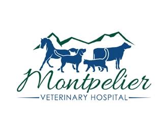 Montpelier Veterinary Hospital logo design by MAXR